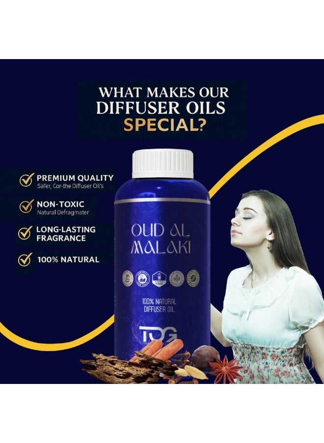 TOG Oud Al Malaki Diffuser Oil for Home Fragrance, 480ml Refill, Water-Soluble, Strong & Long-Lasting Aroma Infused with Hyper Boost Action for use in Home & Office - Image 4